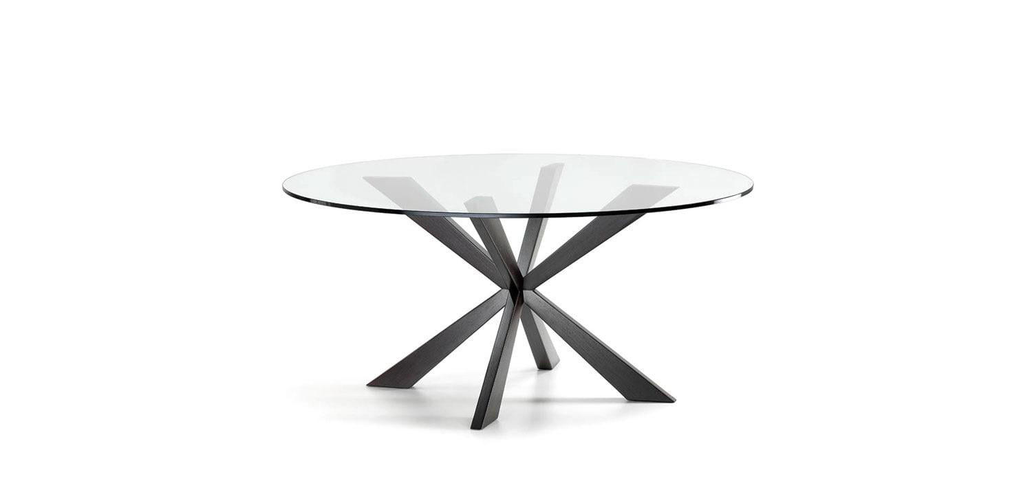 SPYDER Rectangular tempered glass table