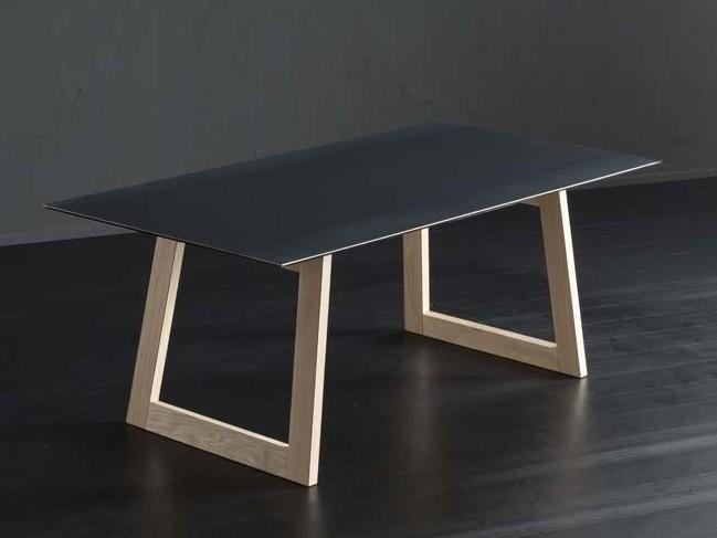 DETROIT + FLAT Rectangular iron dining table