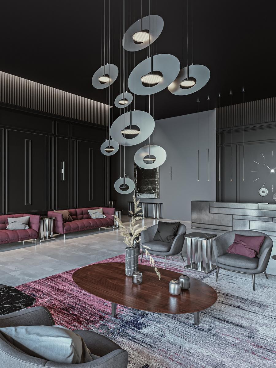 EYE IN THE SKY H3 STANDARD LED direct light Anodized aluminium pendant lamp