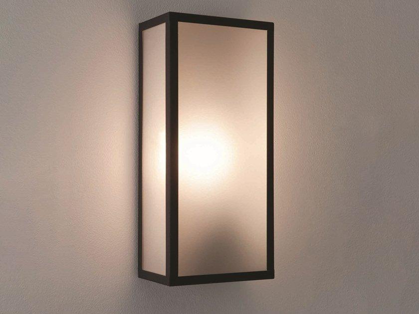 MESSINA SENSOR Glass and steel Outdoor wall Lamp with motion sensor