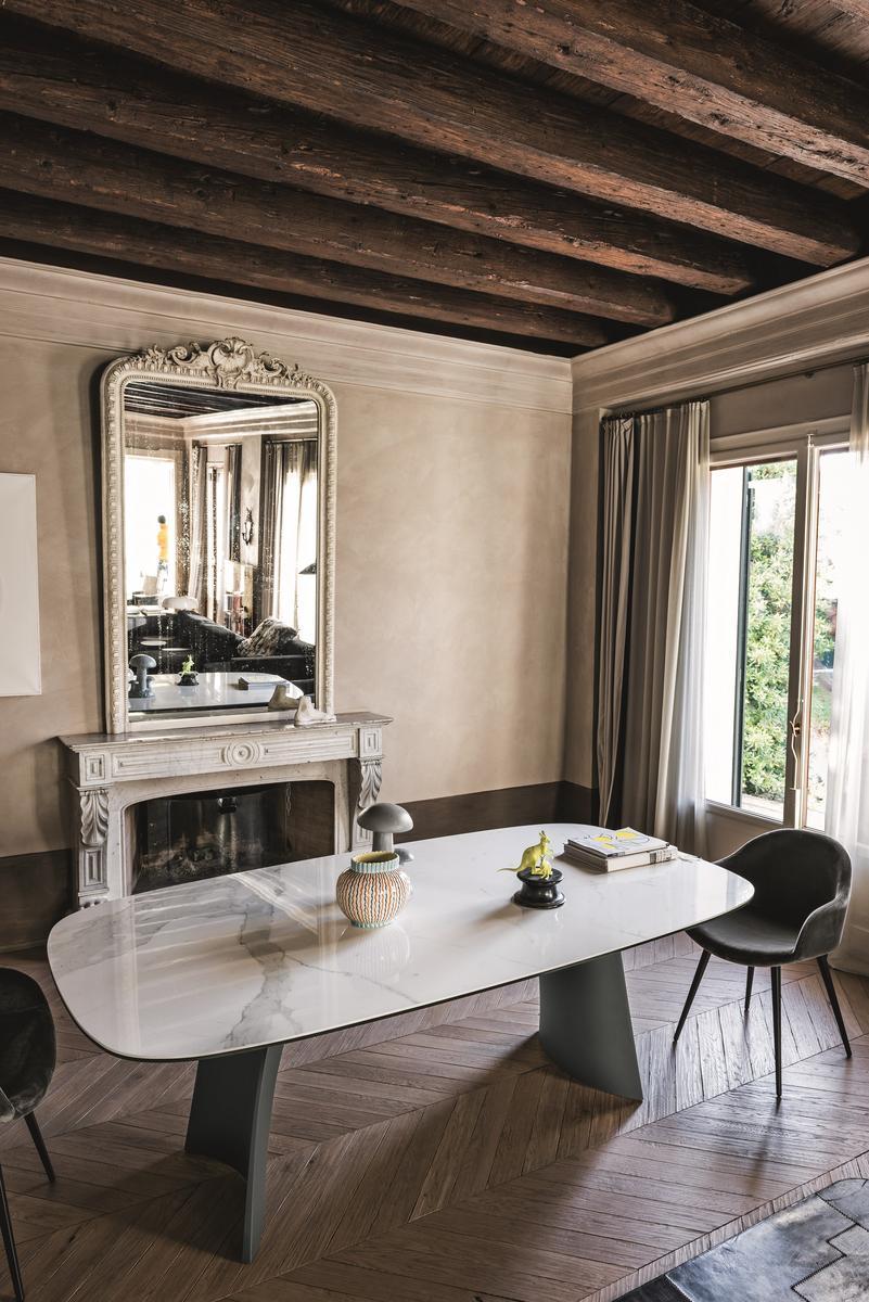 MOONLIGHT Rectangular glass table