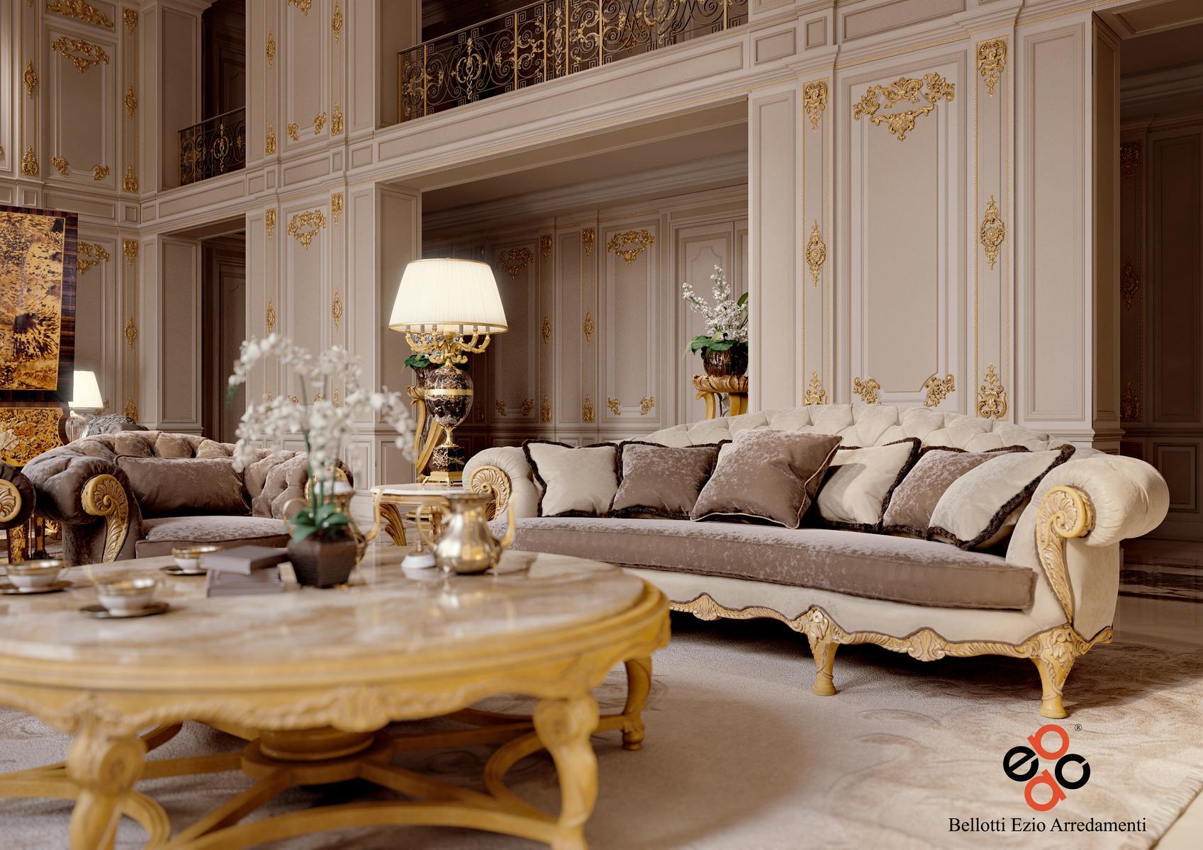 4880 Tufted 4 seater velvet sofa