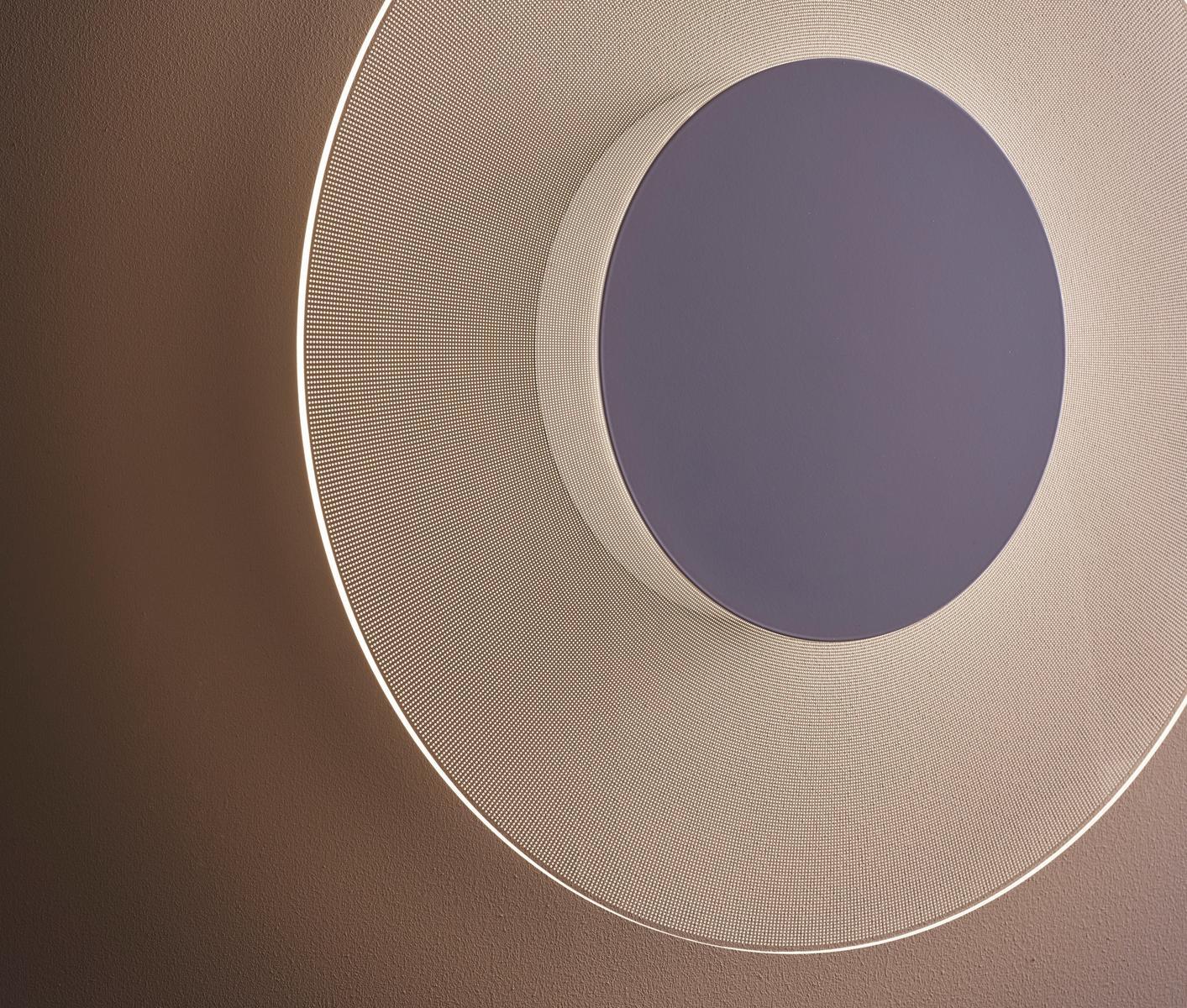 HALFTONE LED glass wall light