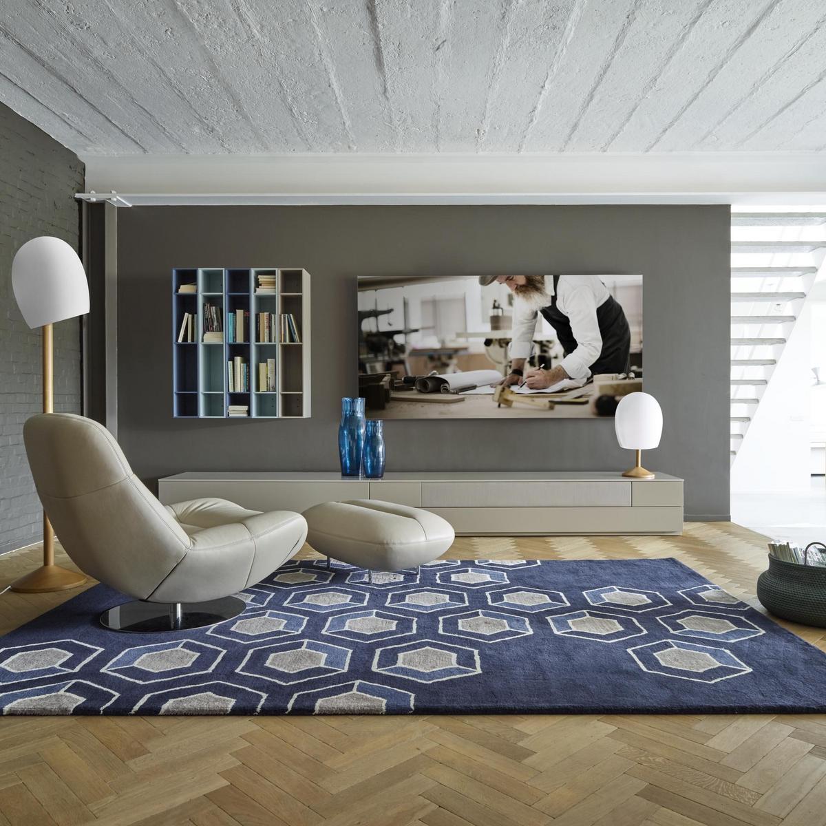 NANI LED wood and glass floor lamp