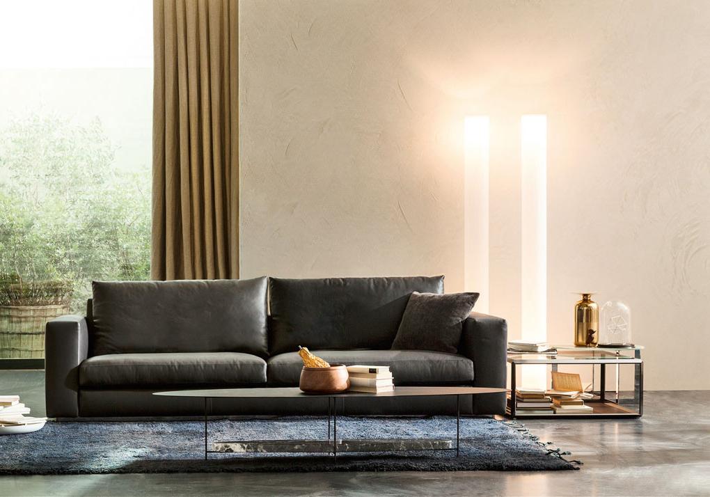 PANNA COTTA Round marble coffee table
