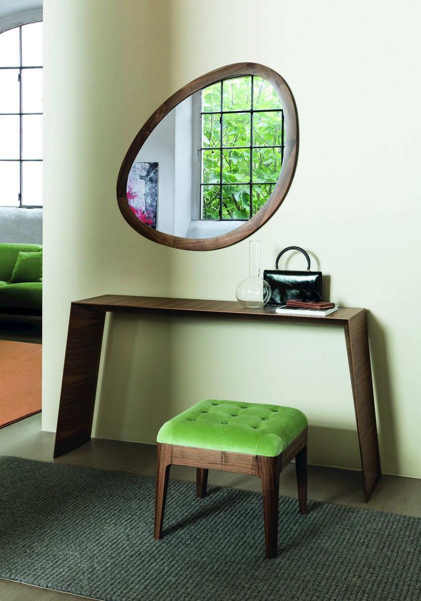 ASYA Rectangular walnut console table
