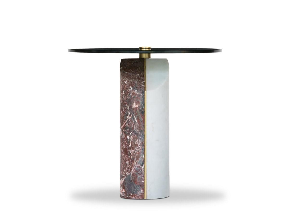 ZIGGY Round marble coffee table