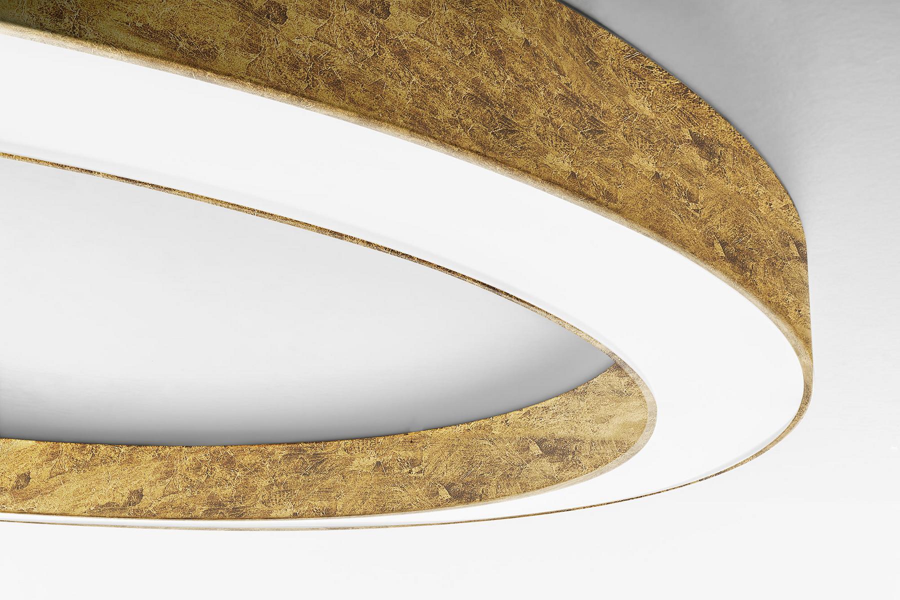 SILVER RING Aluminium wall lamp / ceiling lamp