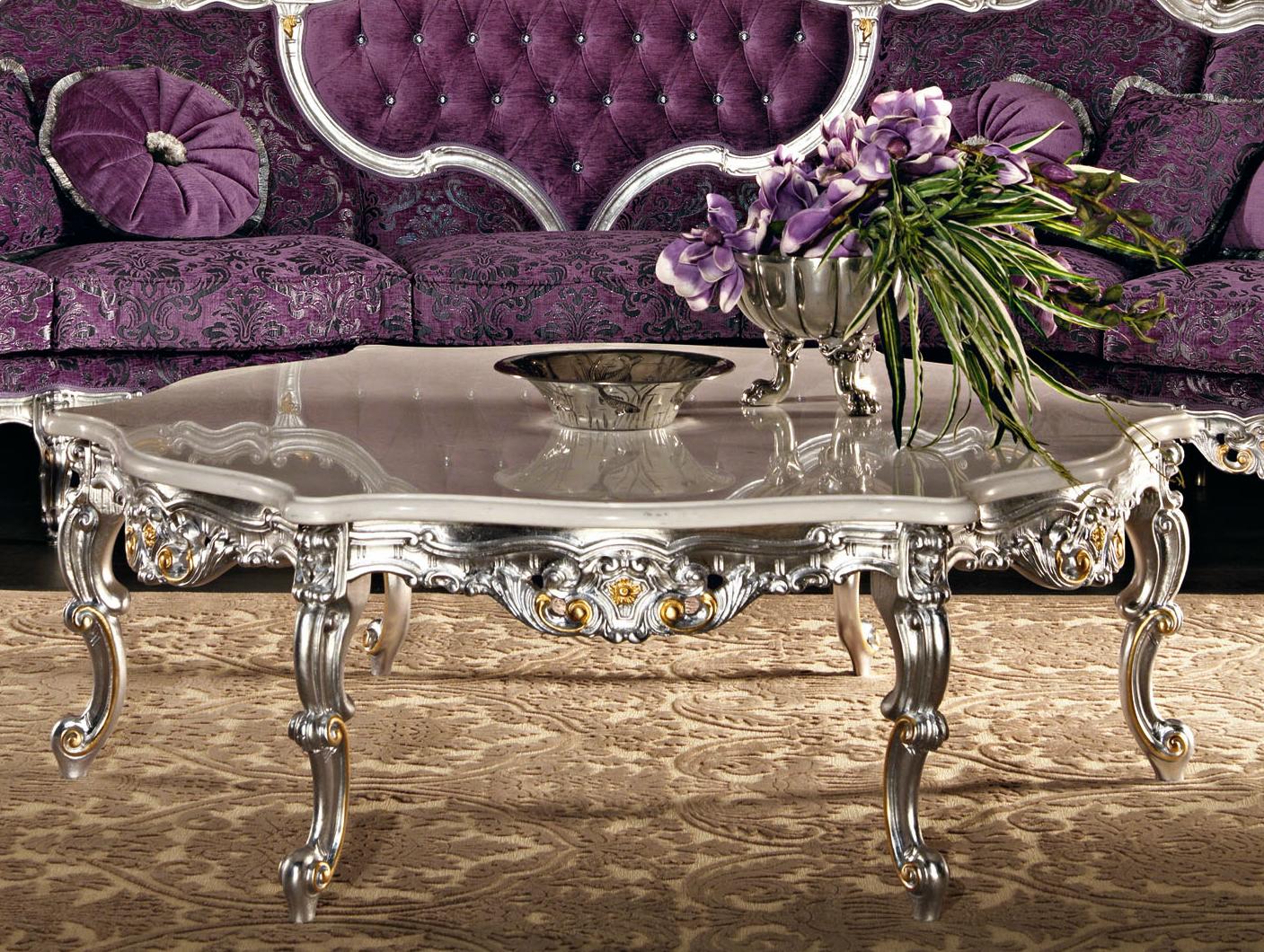 11610 Low solid wood coffee table