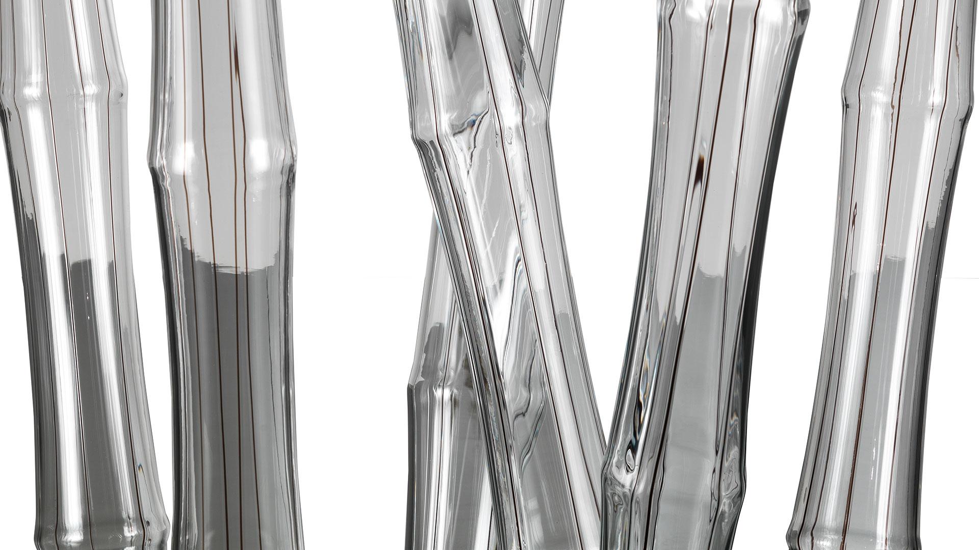 BAMBOO Oval wooden dining table