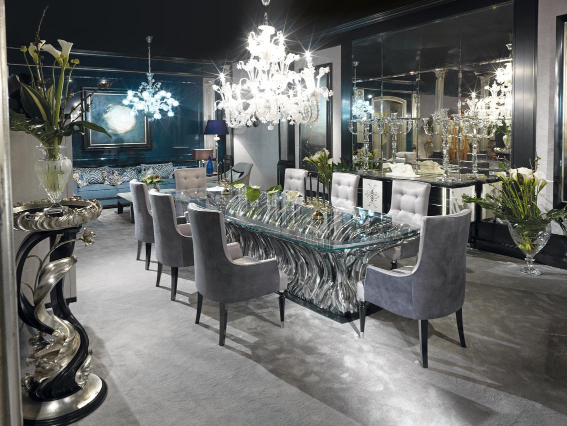 PALAIS ROYAL Upholstered fabric chair with armrests