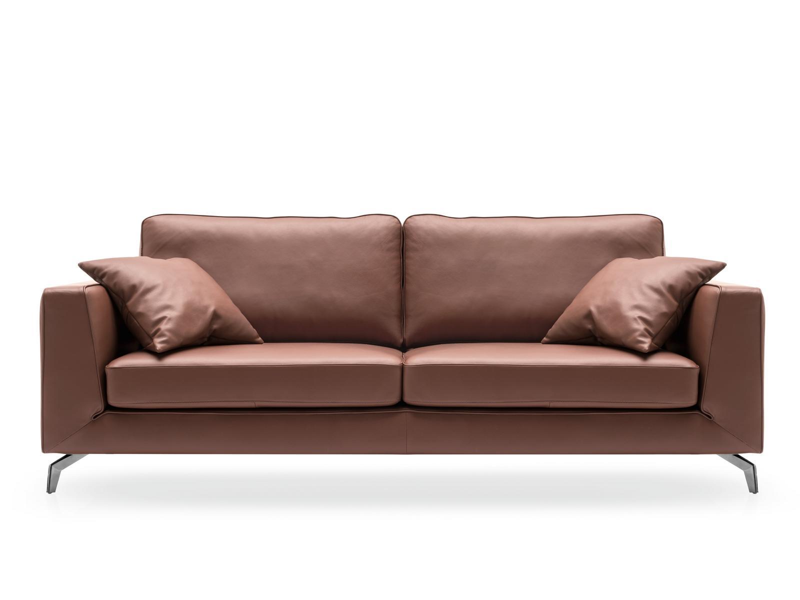 CARRÈ 2 seater leather sofa