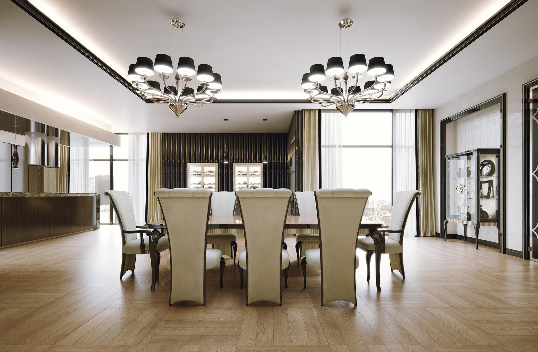 MANHATTAN Extending rectangular walnut table