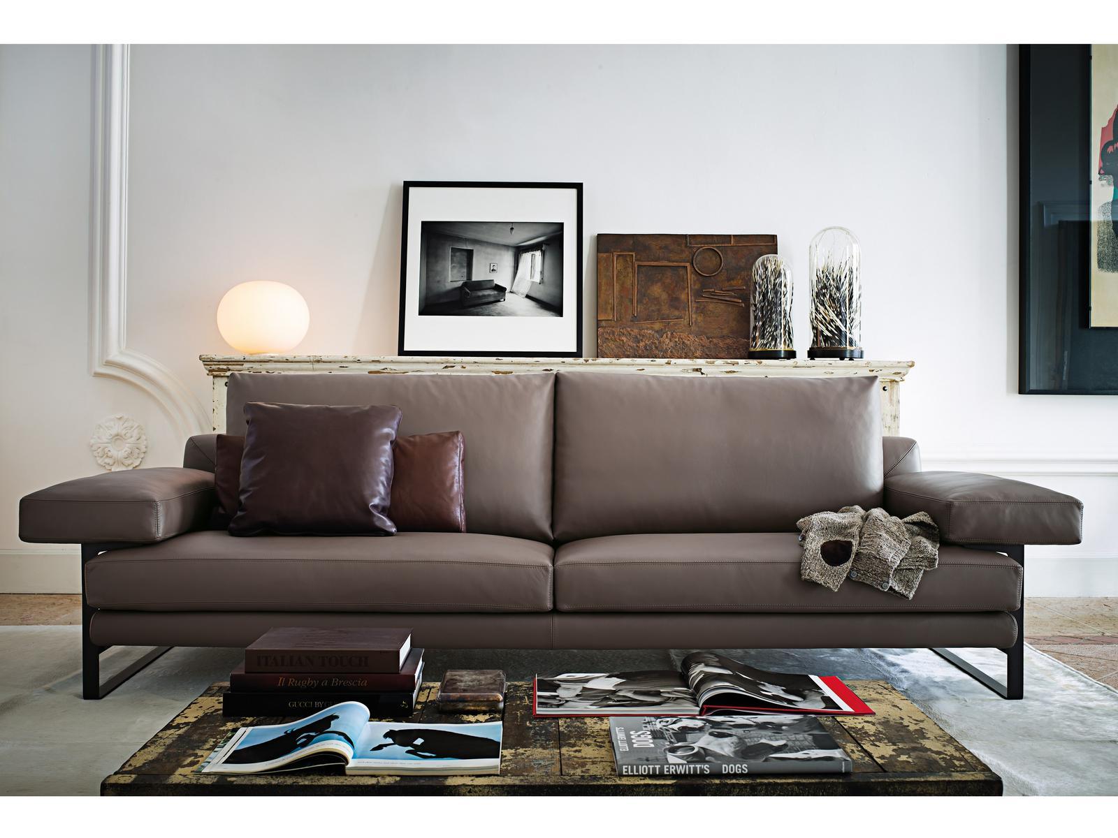 EGO 2 seater leather sofa