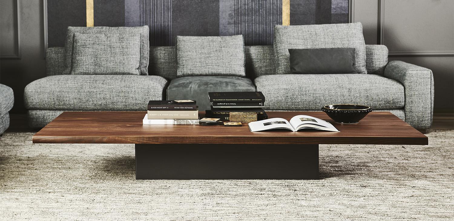IDEM Rectangular wood coffee table