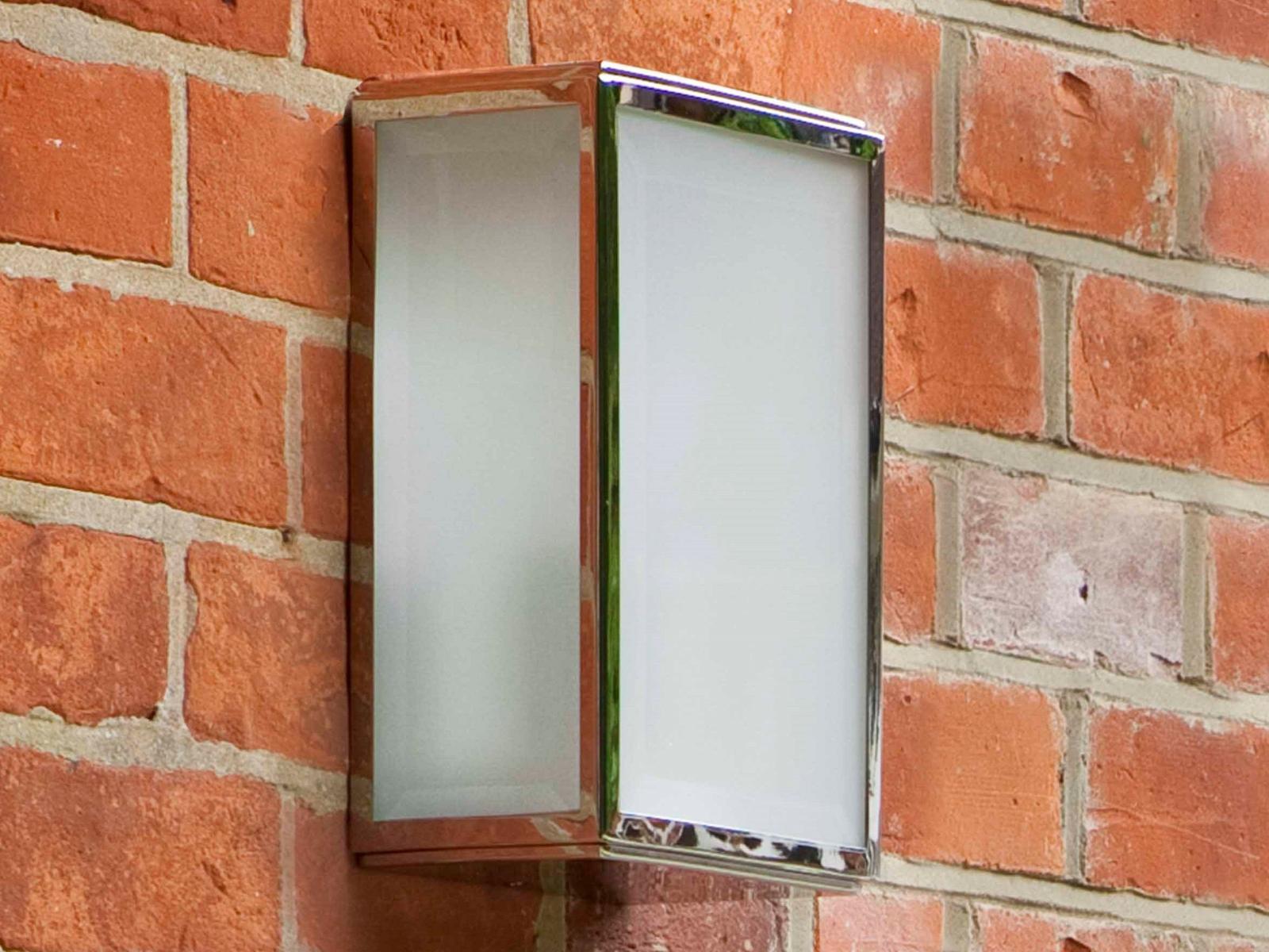 HOMEFIELD SENSOR Glass and Stainless Steel outdoor wall lamp