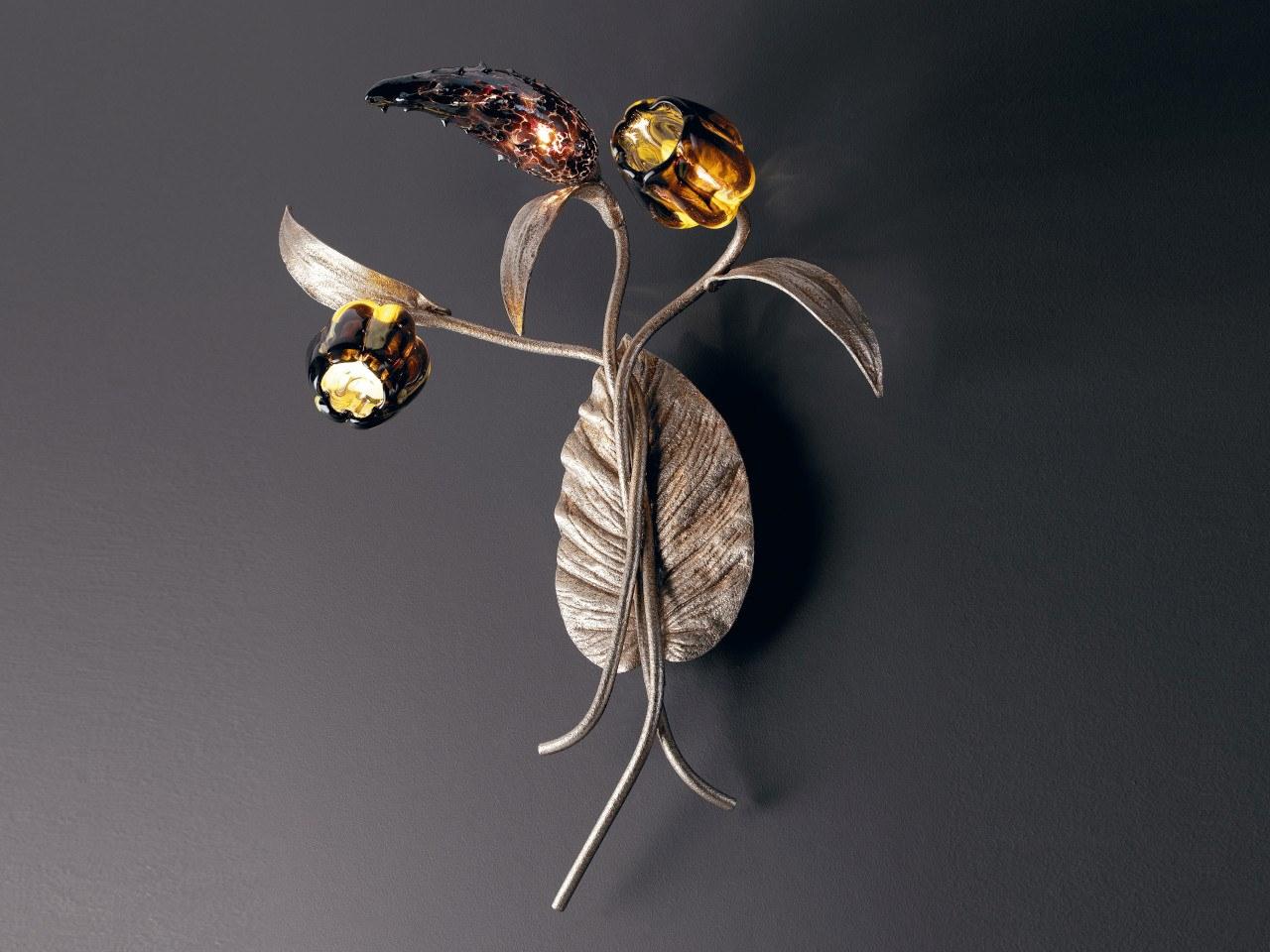 BOUQUET AP1381/3 Handmade bronze wall light