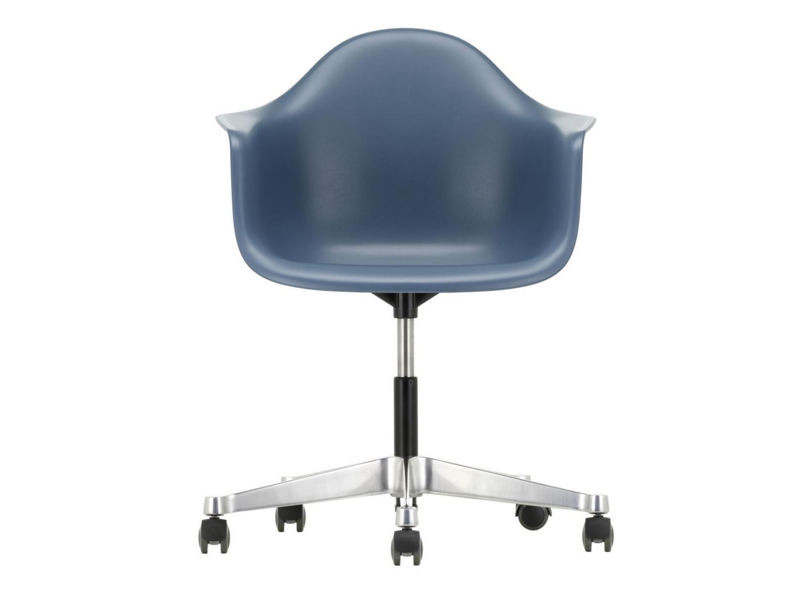 PACC Swivel polypropylene office chair with armrests