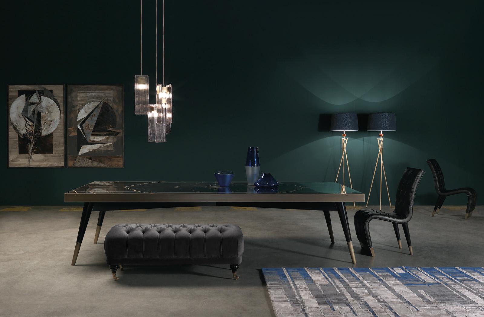 SMITH Iron and brass pendant lamp