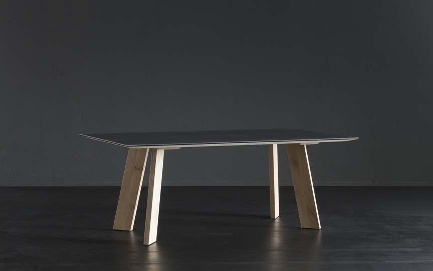 DETROIT + STREET Rectangular iron dining table