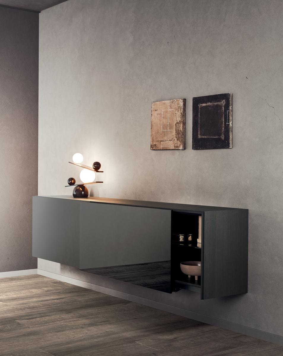 PEOPLE Wooden sideboard with coplanar doors