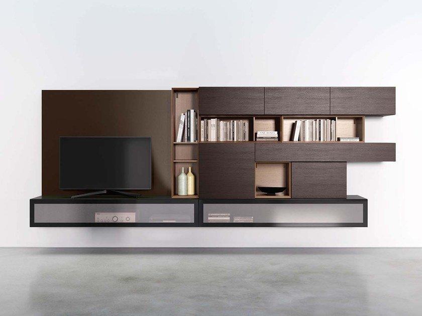 PEOPLE P453 Sectional wall-mounted modular storage wall PEOPLE P453 Sectional wall-mounted modular storage wall
