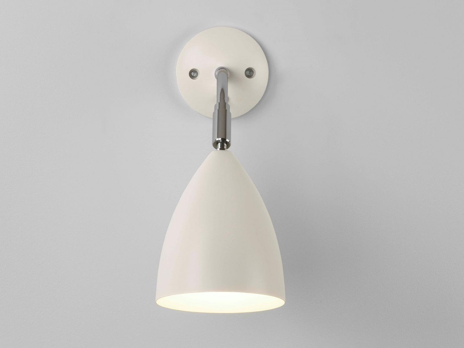 JOEL Steel wall light with dimmer