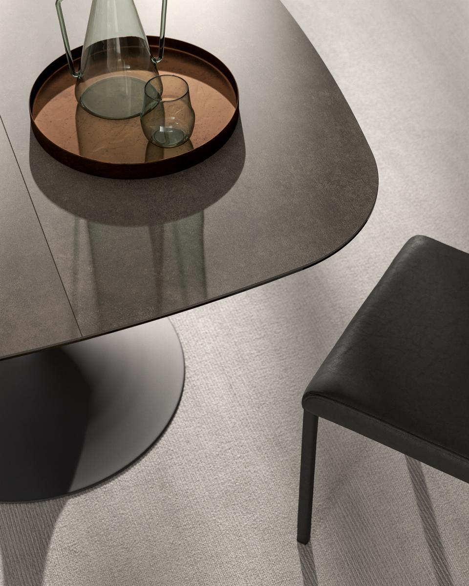BRAVO Extending square crystal table