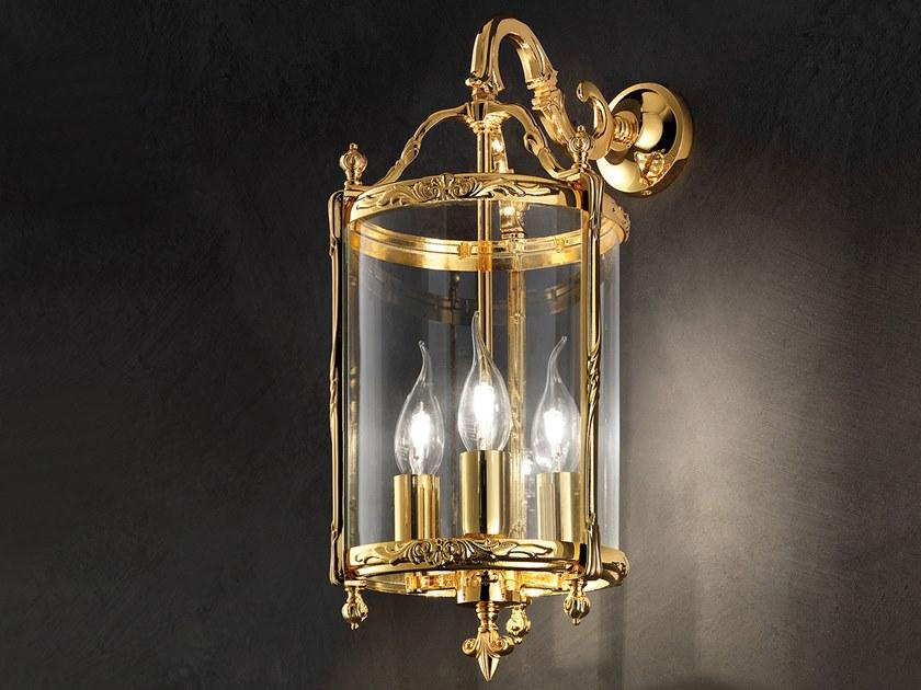 BRASS & SPOTS VE 1066 A3 Incandescent brass wall lamp