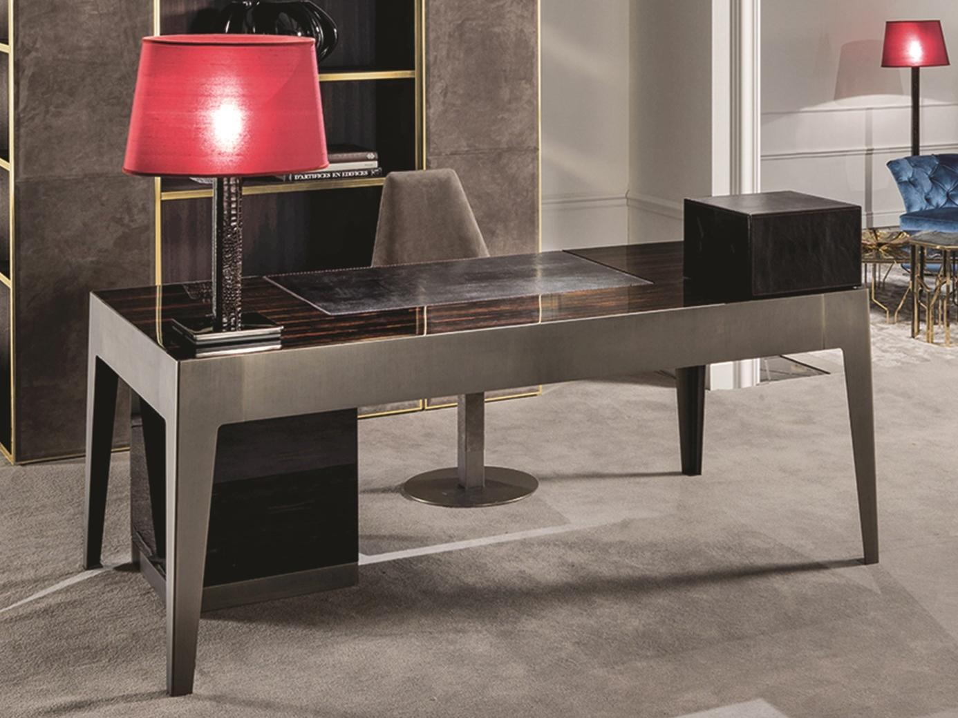 GORKY Rectangular metal writing desk with drawers