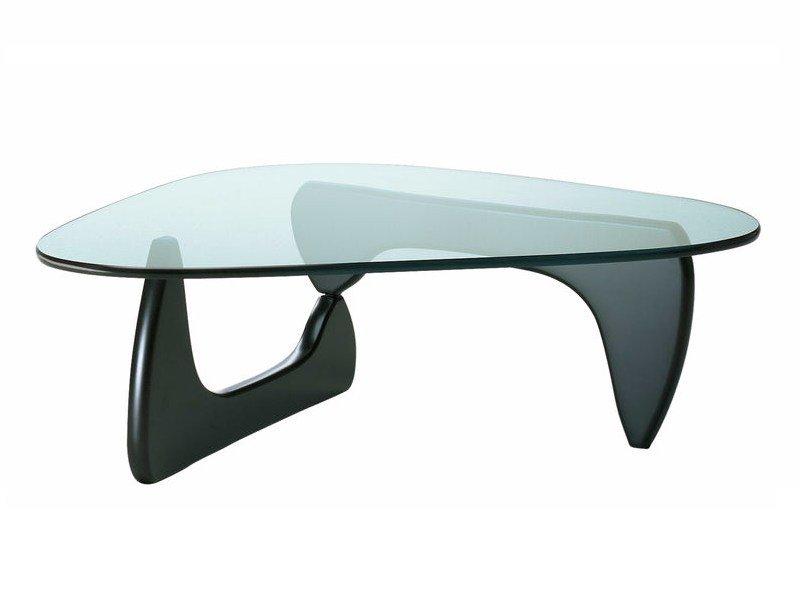 NOGUCHI Wood and glass coffee table