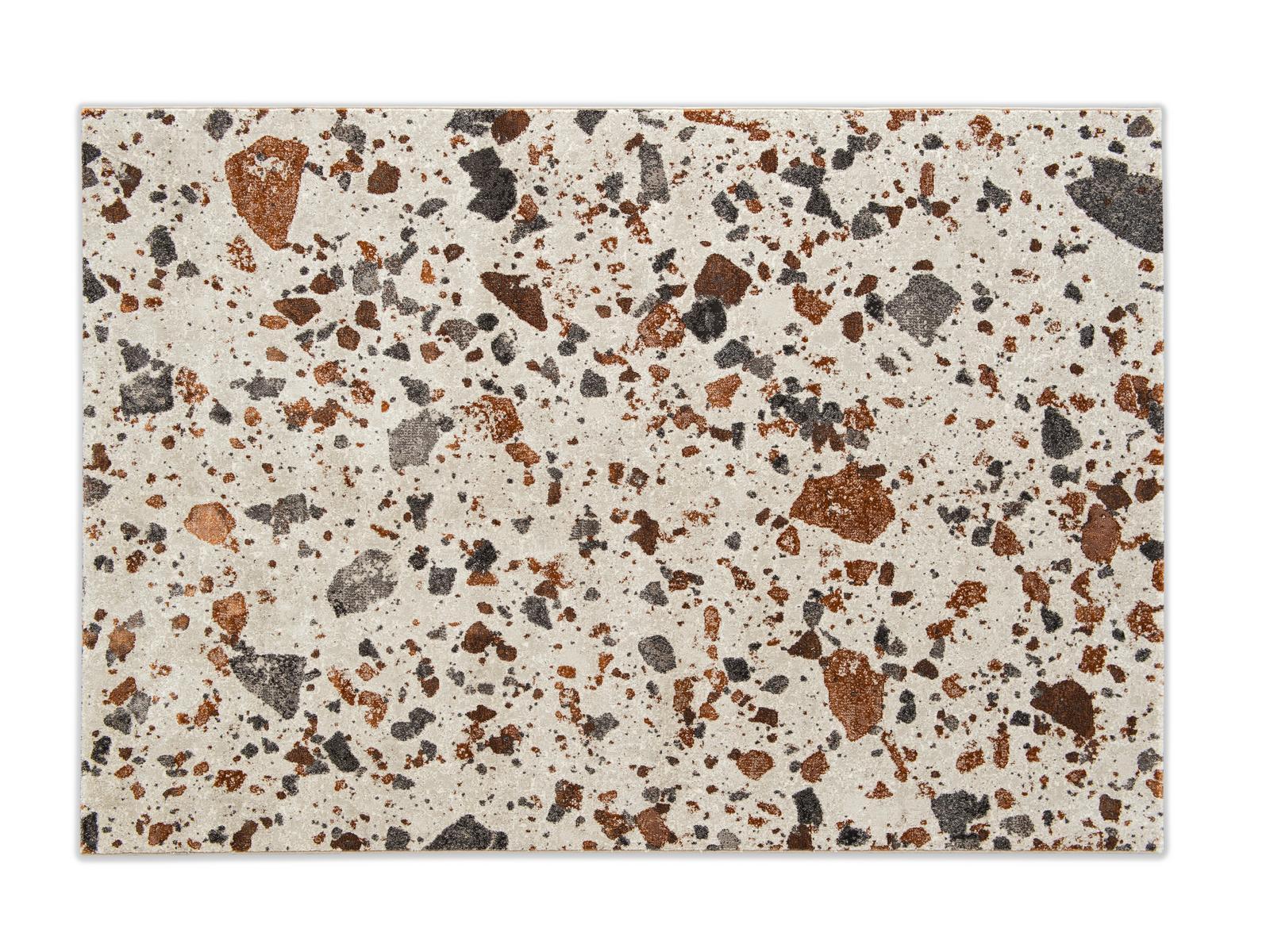 TERRAZZO Rectangular synthetic fibre rug