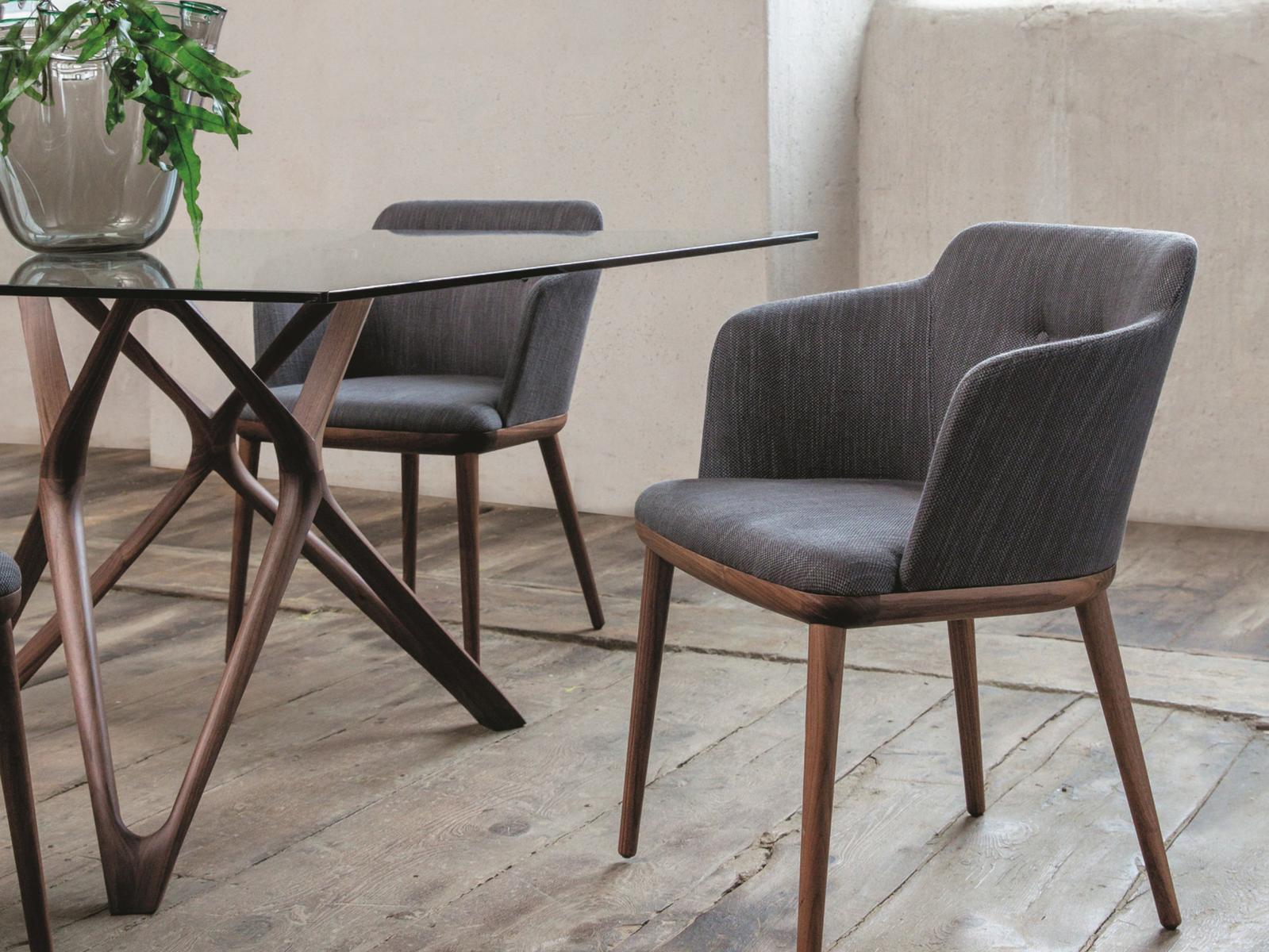 CELINE Fabric chair with armrests