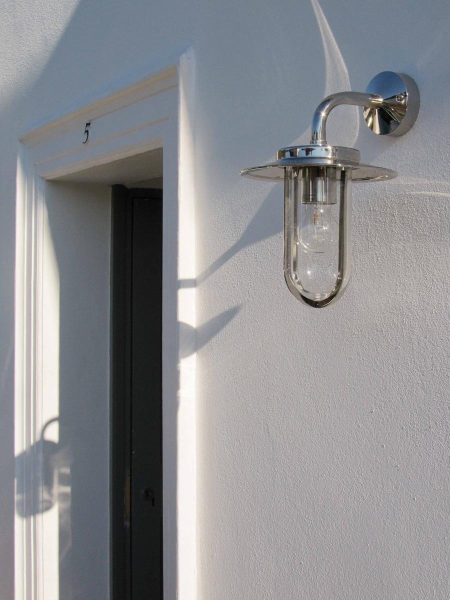 MONTPARNASSE Outdoor wall lamp in zinc and glass