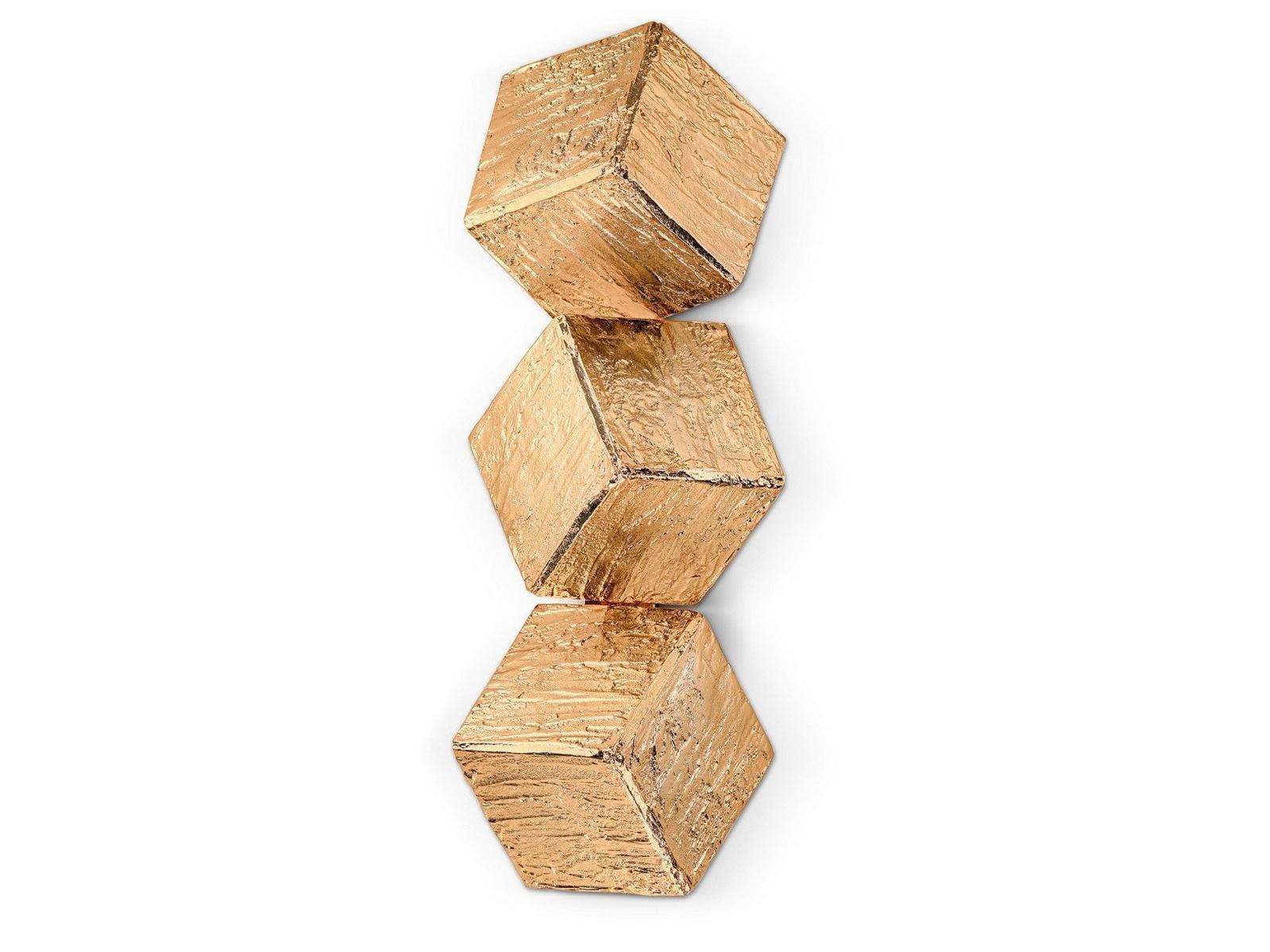 CUBIC SCONCES BIG Brass wall light