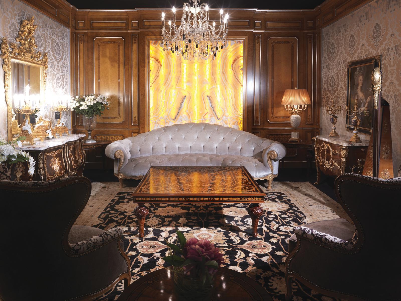 4880 Tufted 4 seater velvet sofa