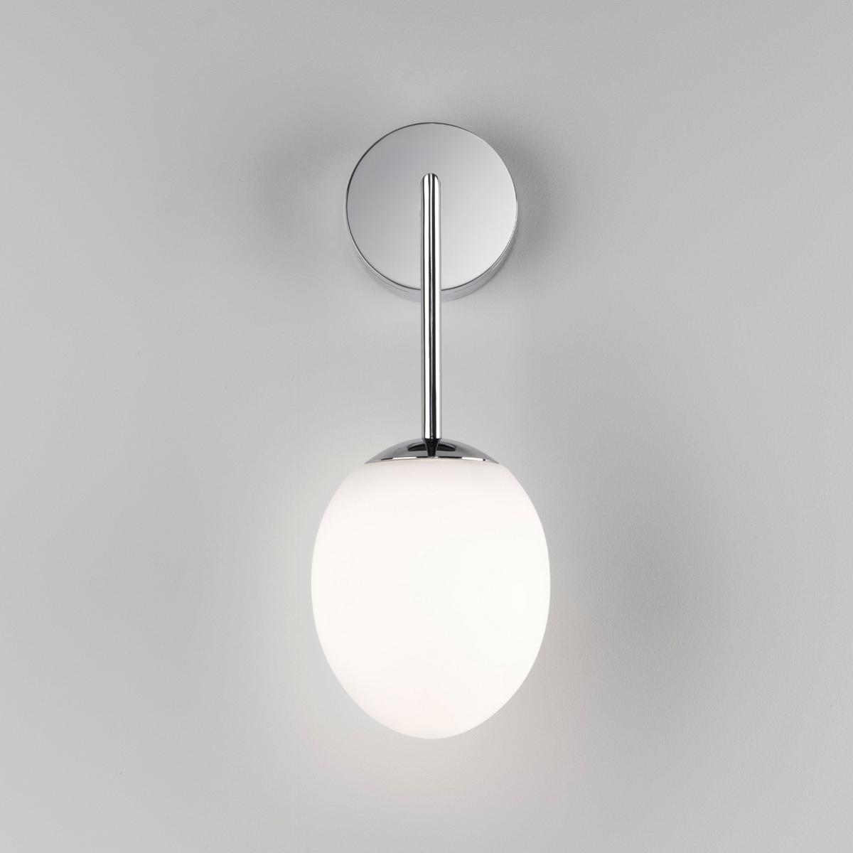 KIWI LED wall light in metal and opal glass