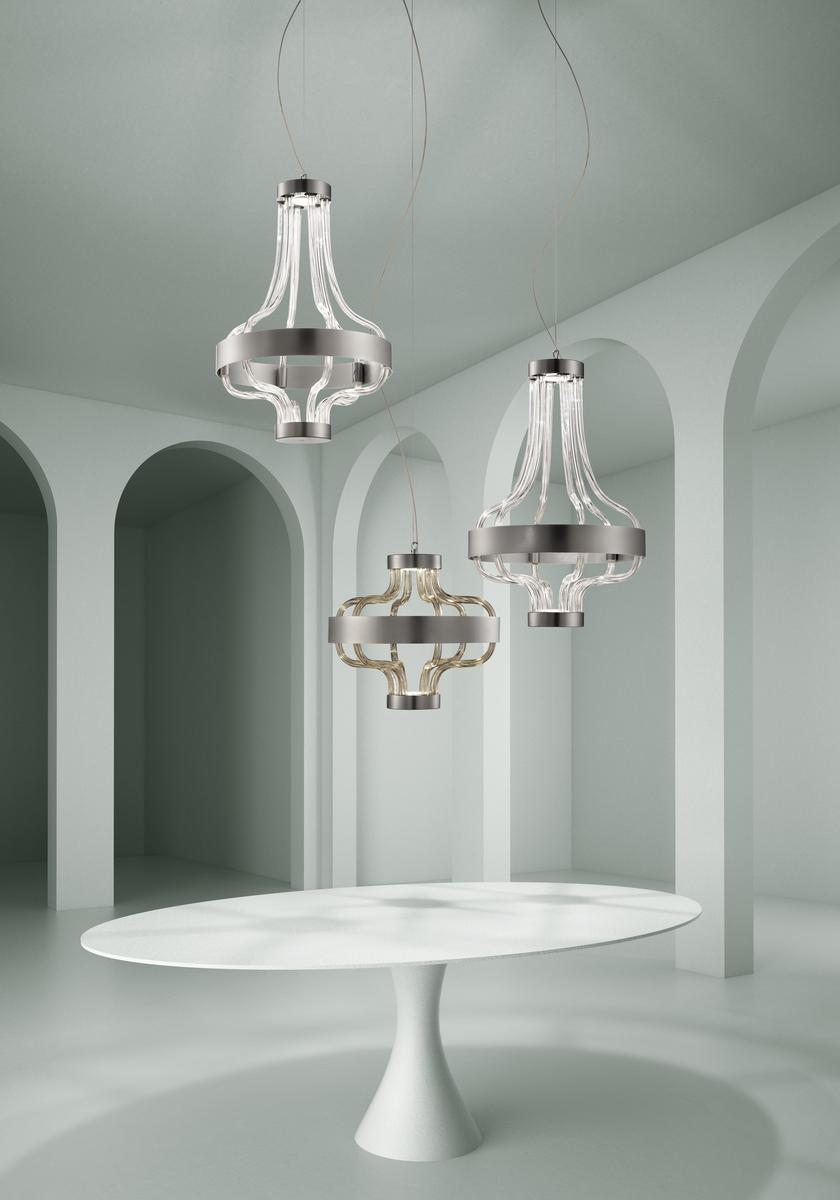 FESTA Blown glass chandelier