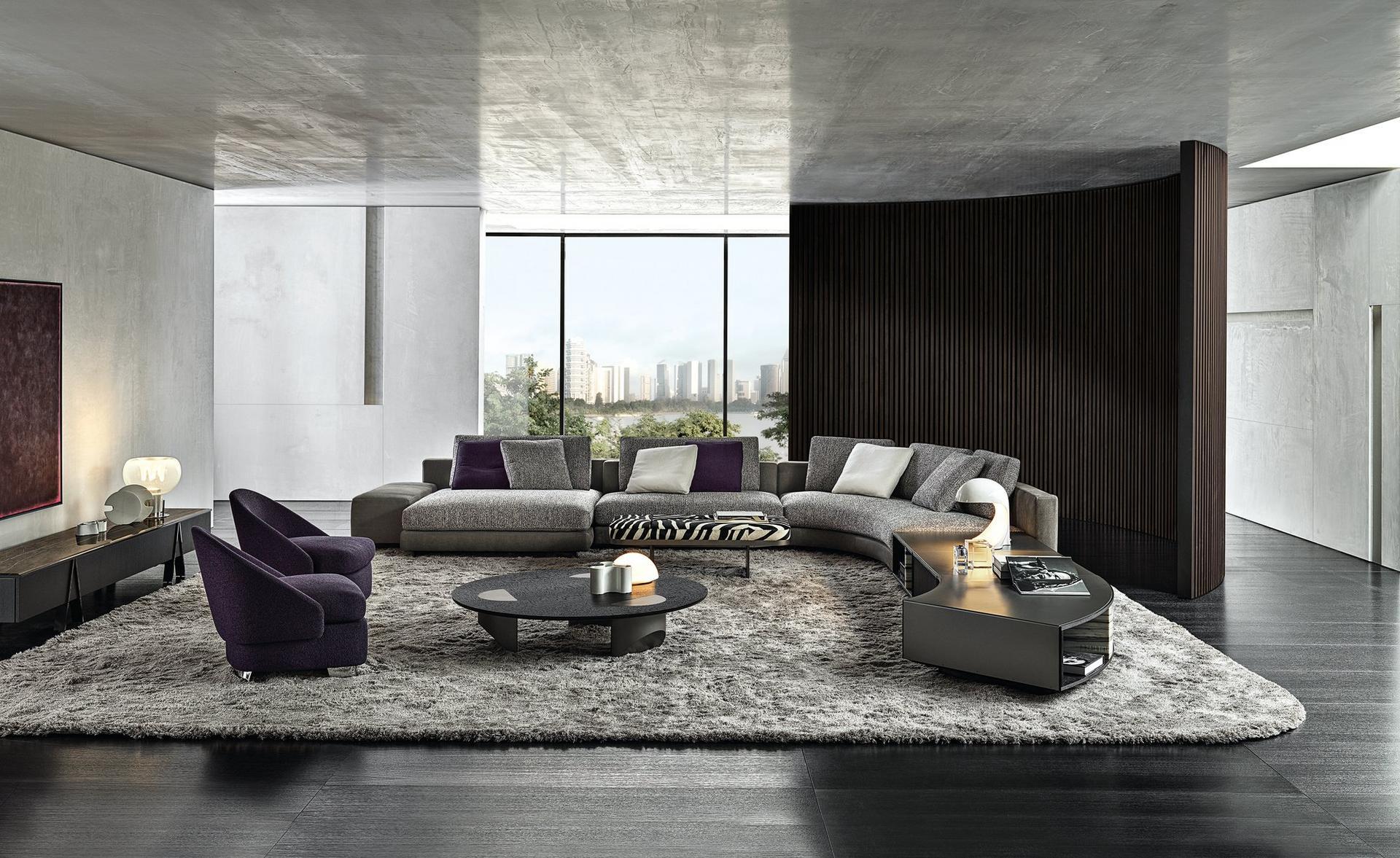 DANIELS Sectional modular fabric sofa