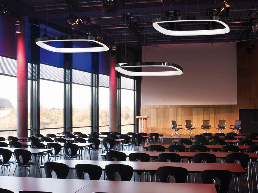 SOFT QUADRA LED aluminium pendant lamp