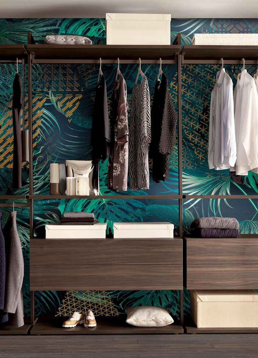LOFT Sectional wooden walk-in wardrobe