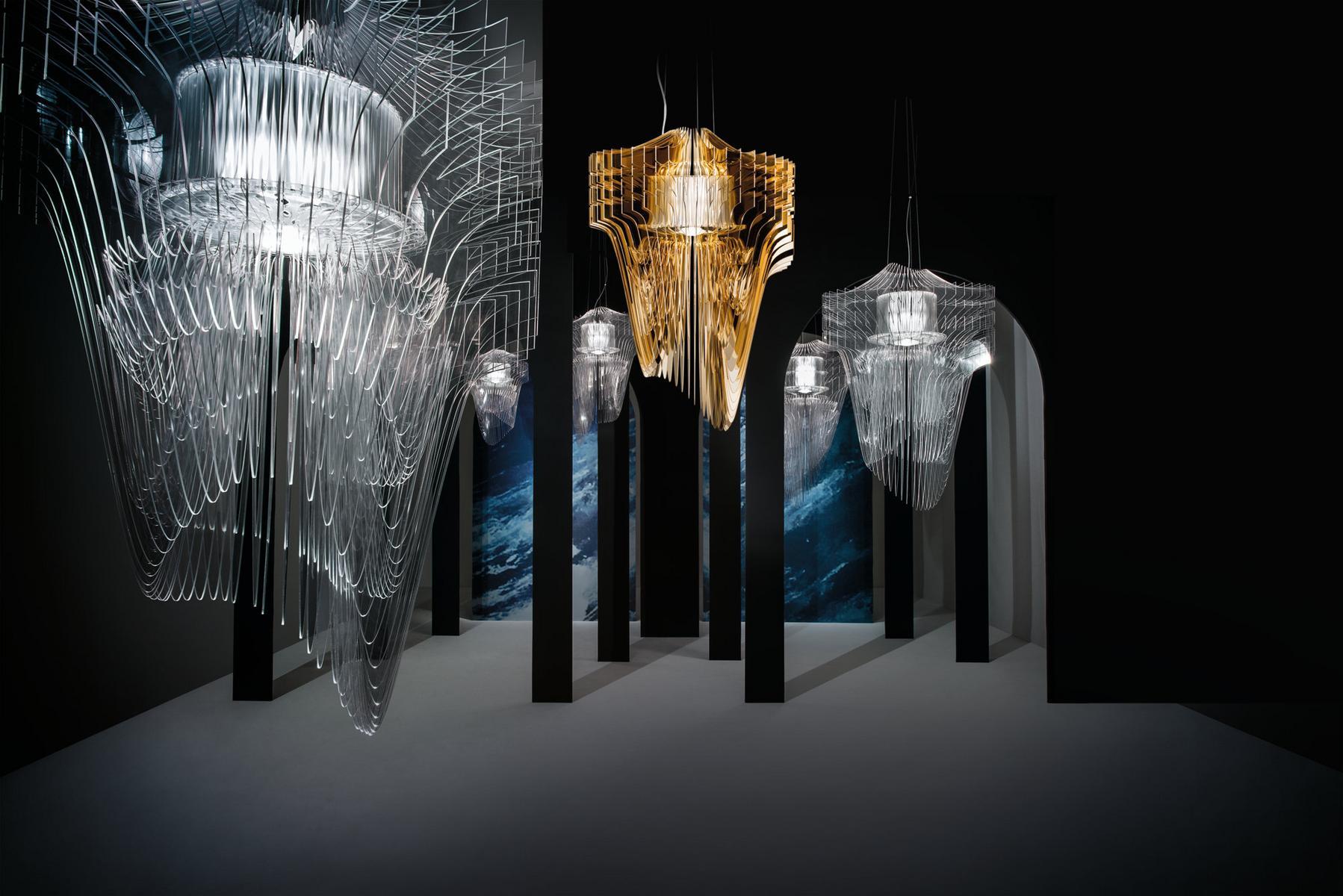 ARIA TRANSPARENT Cristalflex® / Lentiflex® LED pendant lamp