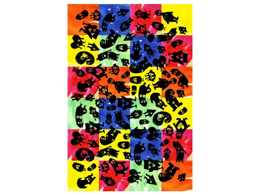 IT'S PARTY TIME Patterned rectangular rug