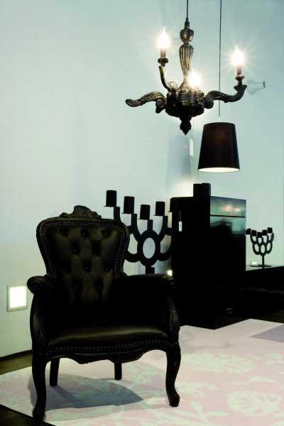 SMOKE CHANDELIER Wooden pendant lamp
