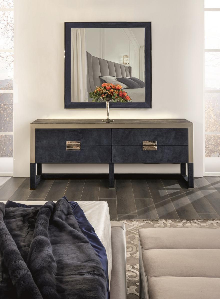 ORWELL Rectangular wood chest of drawers with integrated handles