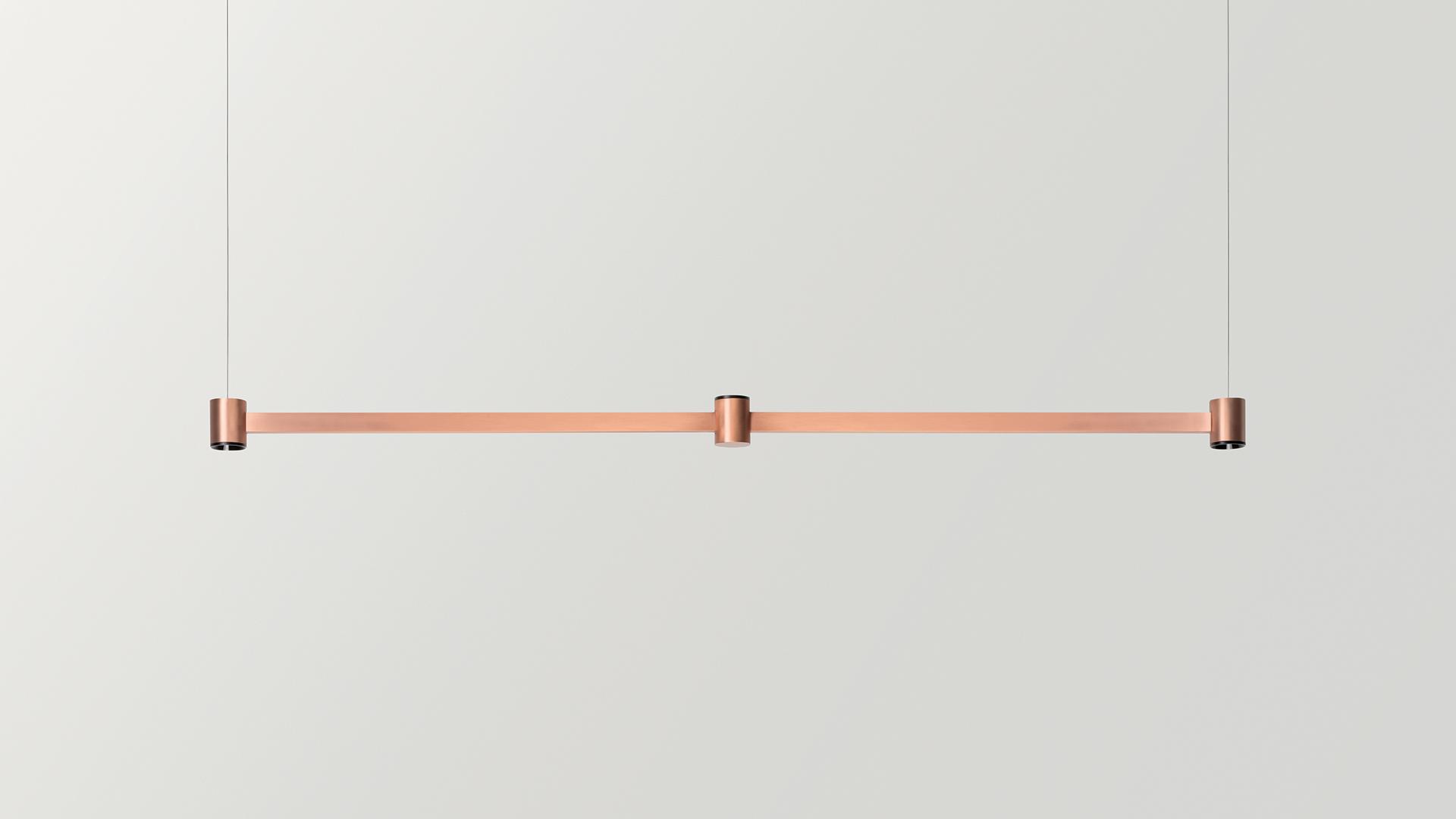 ART DIRECT & INDIRECT LED direct-indirect light brass pendant lamp
