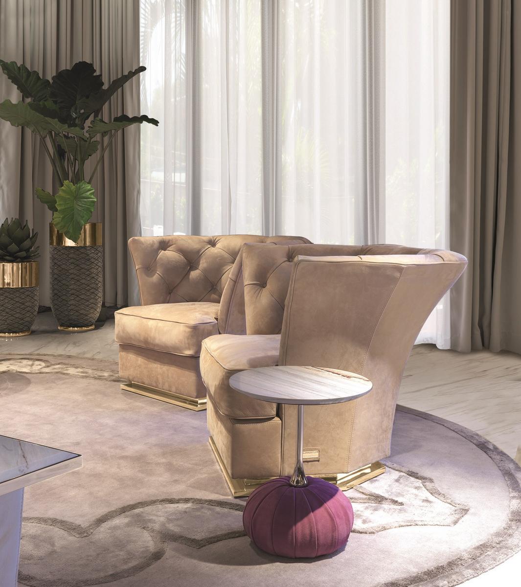 SAKI Nabuk armchair