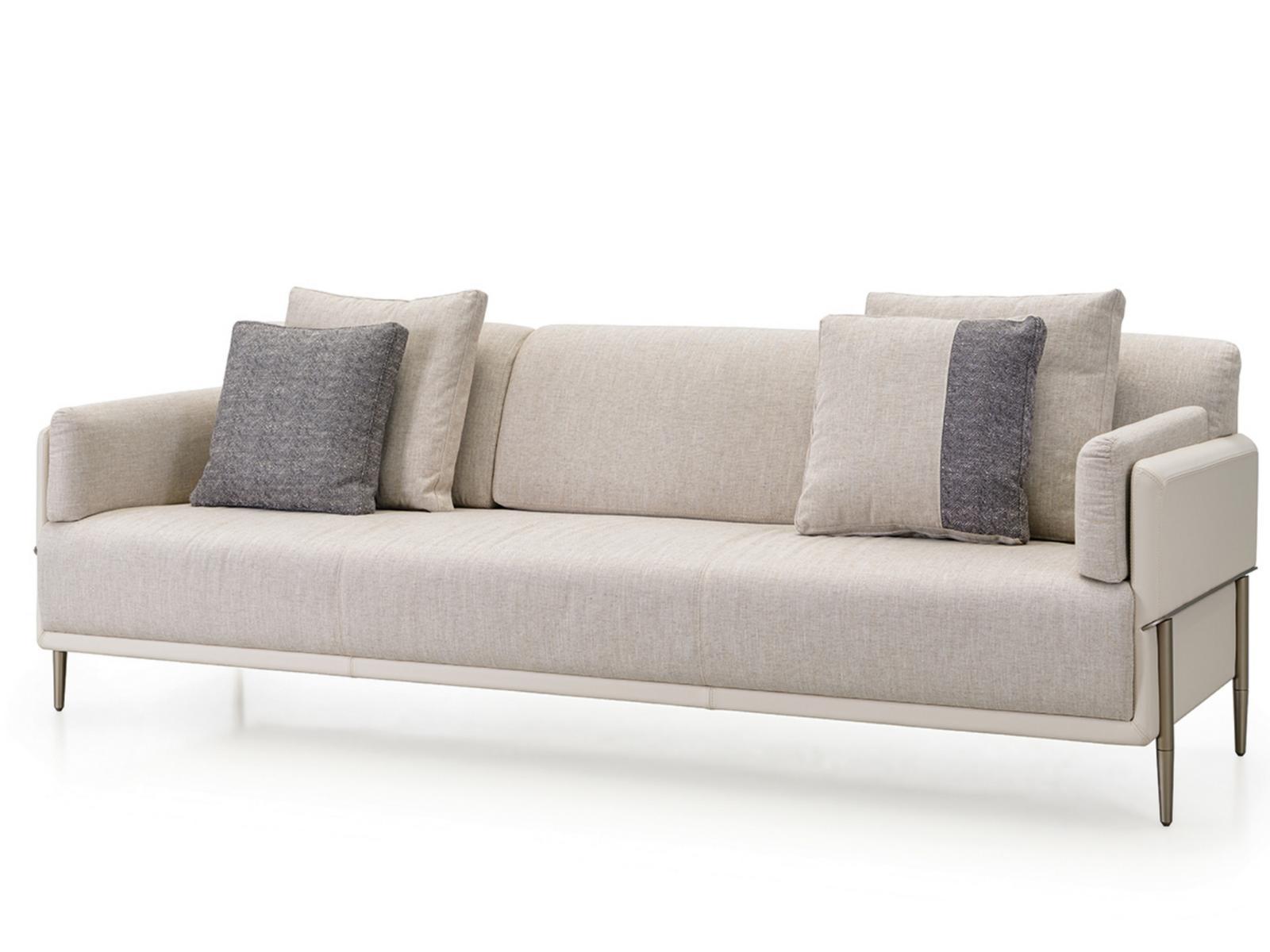 ZERO Fabric and leather sofa