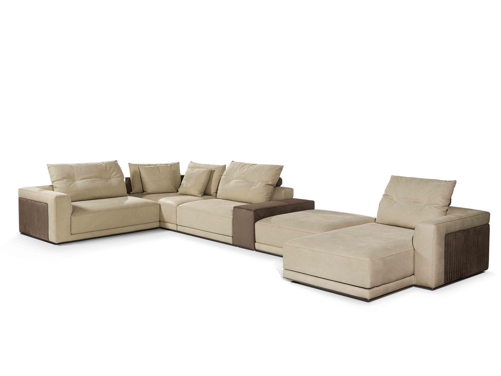 MILLER Sectional sofa with chaise longue