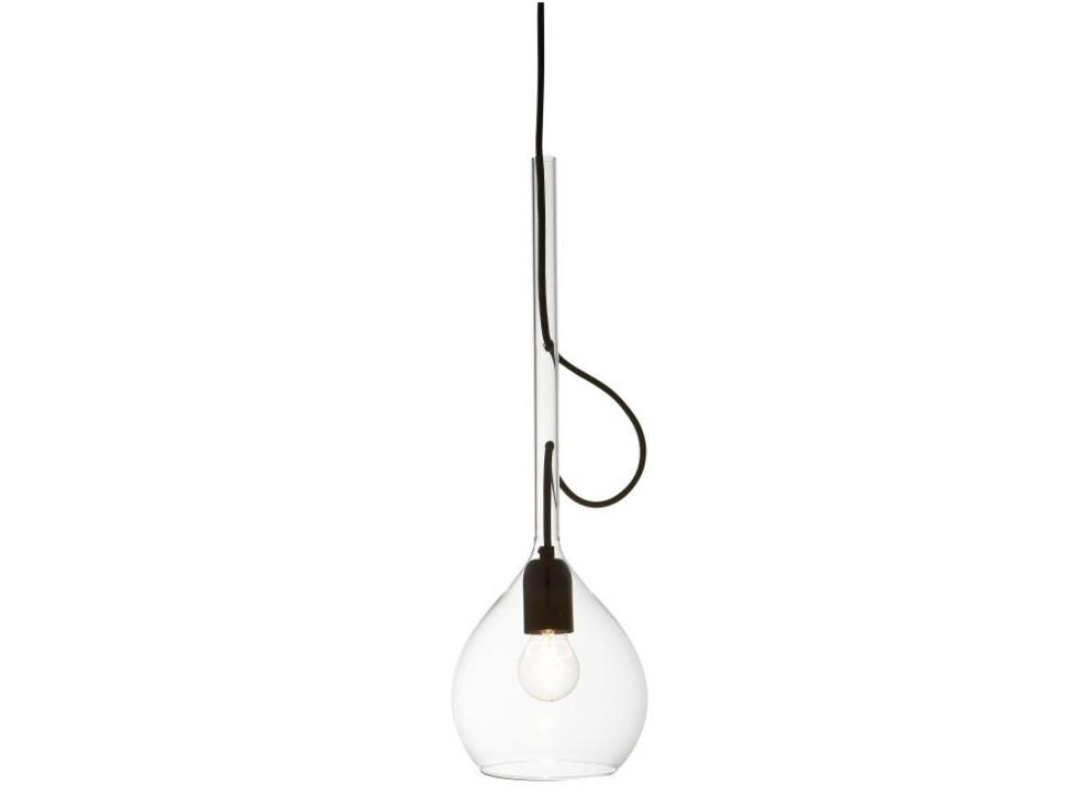 SERPENTINE Incandescent blown glass pendant lamp